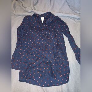 Girls Oshkosh B'Gosh Button Down Poka Dot Top 5